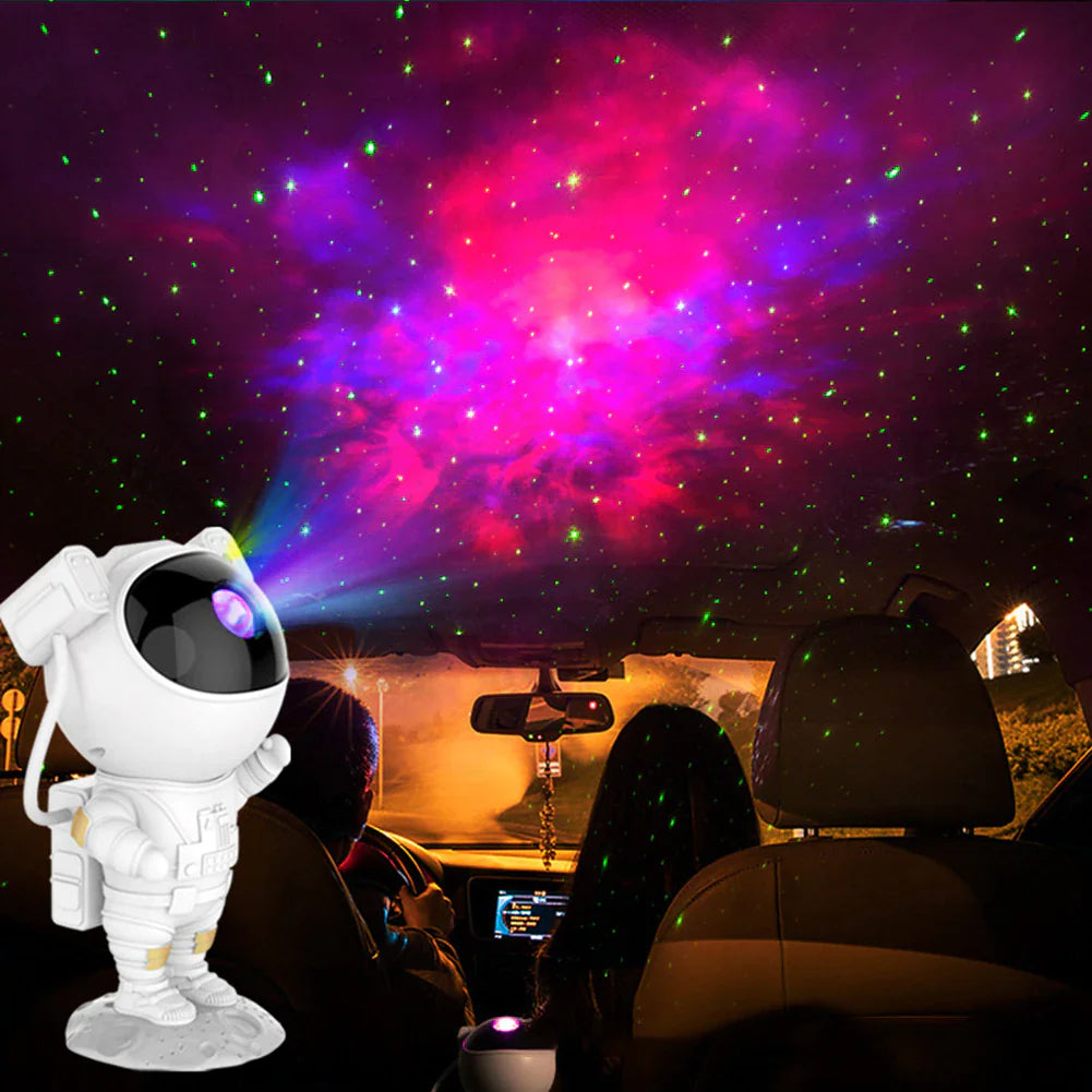Astronaut Galaxy Projector Lamp – 360° Starry Sky Light with Remote