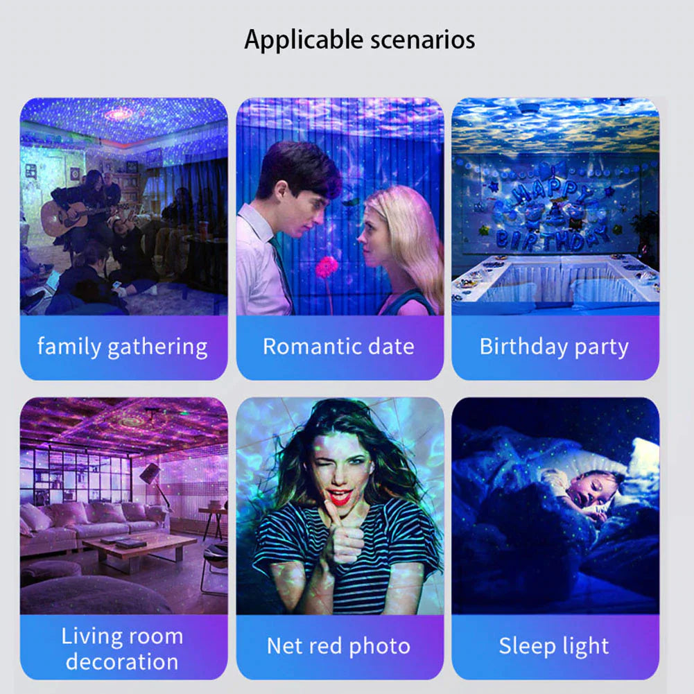 Astronaut Galaxy Projector Lamp – 360° Starry Sky Light with Remote