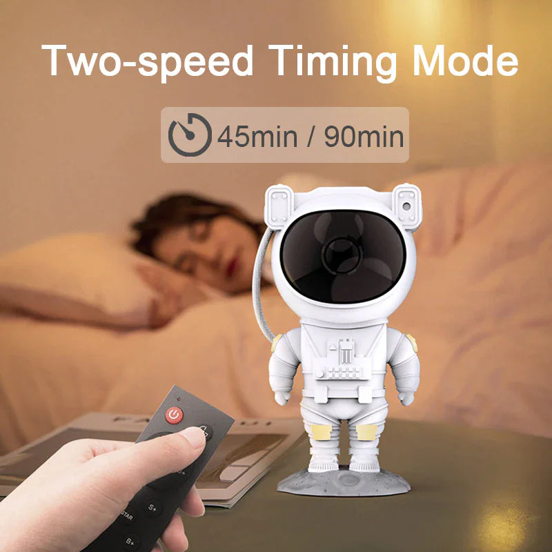 Astronaut Galaxy Projector Lamp – 360° Starry Sky Light with Remote